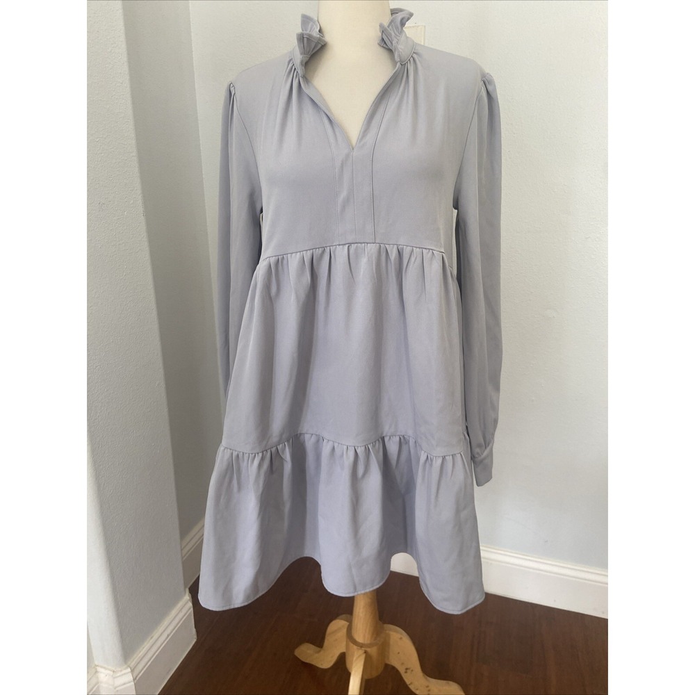 Anthropologie En Saison Dress Womens Extra Small Ruffle Collar Babydoll Tiered‎
